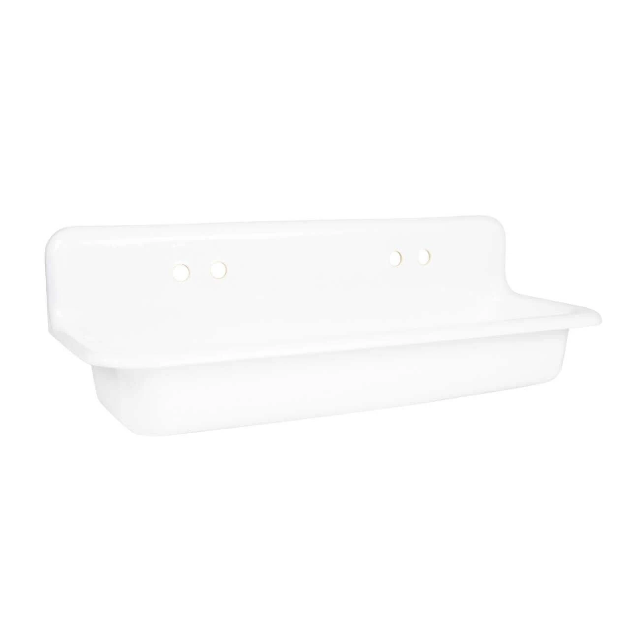 48 Inch Cast Iron Wall Mount Farmhouse Trough Sink 12 48 Inch Cast Iron Wall Mount Farmhouse Trough Sink - Image 12