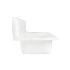 48 Inch Cast Iron Wall Mount Farmhouse Trough Sink 28 48 Inch Cast Iron Wall Mount Farmhouse Trough Sink -Bathroom Shop rmcastsink48 side