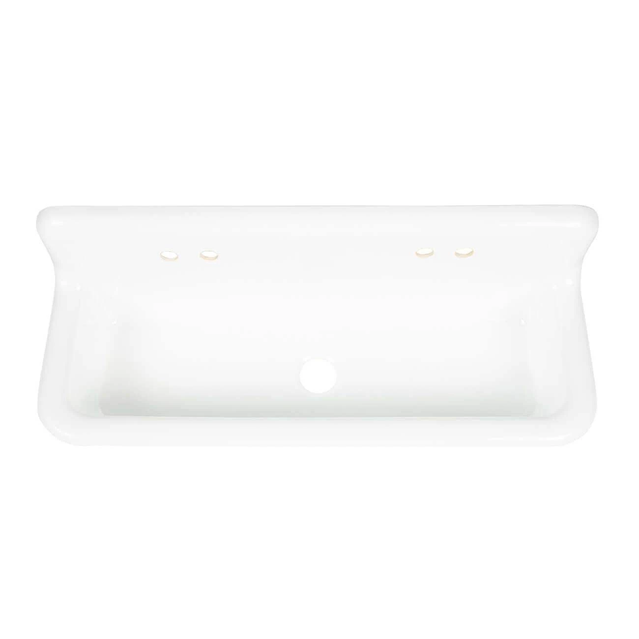 48 Inch Cast Iron Wall Mount Farmhouse Trough Sink 15 48 Inch Cast Iron Wall Mount Farmhouse Trough Sink - Image 15