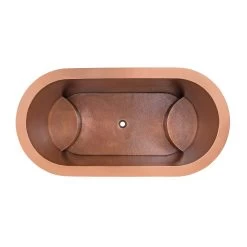 Akihabara 60 Inch Copper Japanese Soaking Tub -Bathroom Shop rmcjap 60 m top