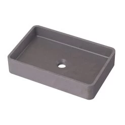 Portland Collection 20 Inch Concrete Vessel Sink -Bathroom Shop rmczz1 cnt white
