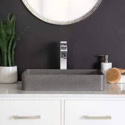 Portland Collection 20 Inch Concrete Vessel Sink