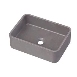 Portland Collection 16 Inch Concrete Vessel Sink -Bathroom Shop rmczz12 s white