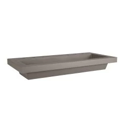 Portland Collection 39 Inch Concrete Semi-Recessed Sink 6 Portland Collection 39 Inch Concrete Semi-Recessed Sink -Bathroom Shop rmczz28 cnt side