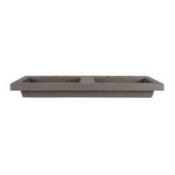 Portland Collection Concrete 47 Inch Semi-Recessed Double Sink -Bathroom Shop rmczz30 8 cnt front