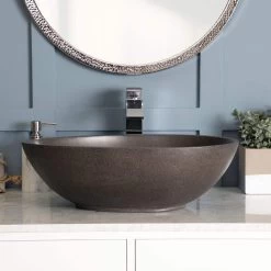 Portland Collection 21 Inch Concrete Vessel Sink