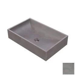 Portland Collection 23 Inch Concrete Semi-Recessed Sink -Bathroom Shop rmczz8 lg white