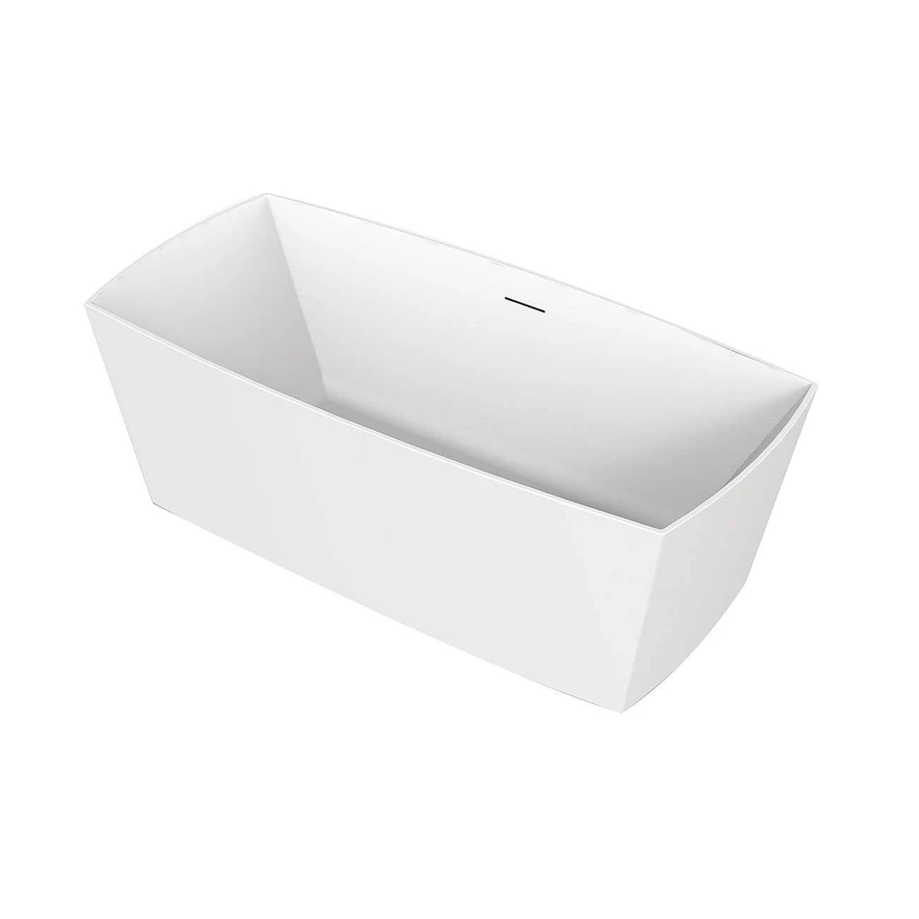Brenna Matte White Double Ended Freestanding Tub 4 Brenna Matte White Double Ended Freestanding Tub - Image 4