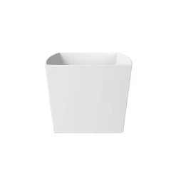 Brenna Matte White Double Ended Freestanding Tub 19 Brenna Matte White Double Ended Freestanding Tub -Bathroom Shop rmd brenna side