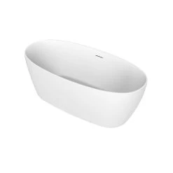 Henley Matte White Double Ended Freestanding Tub 16 Henley Matte White Double Ended Freestanding Tub -Bathroom Shop rmd henley angle