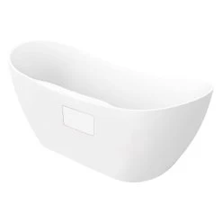 Maxwell Acrylic Double Slipper Freestanding Tub -Bathroom Shop rmd maxwell back angle