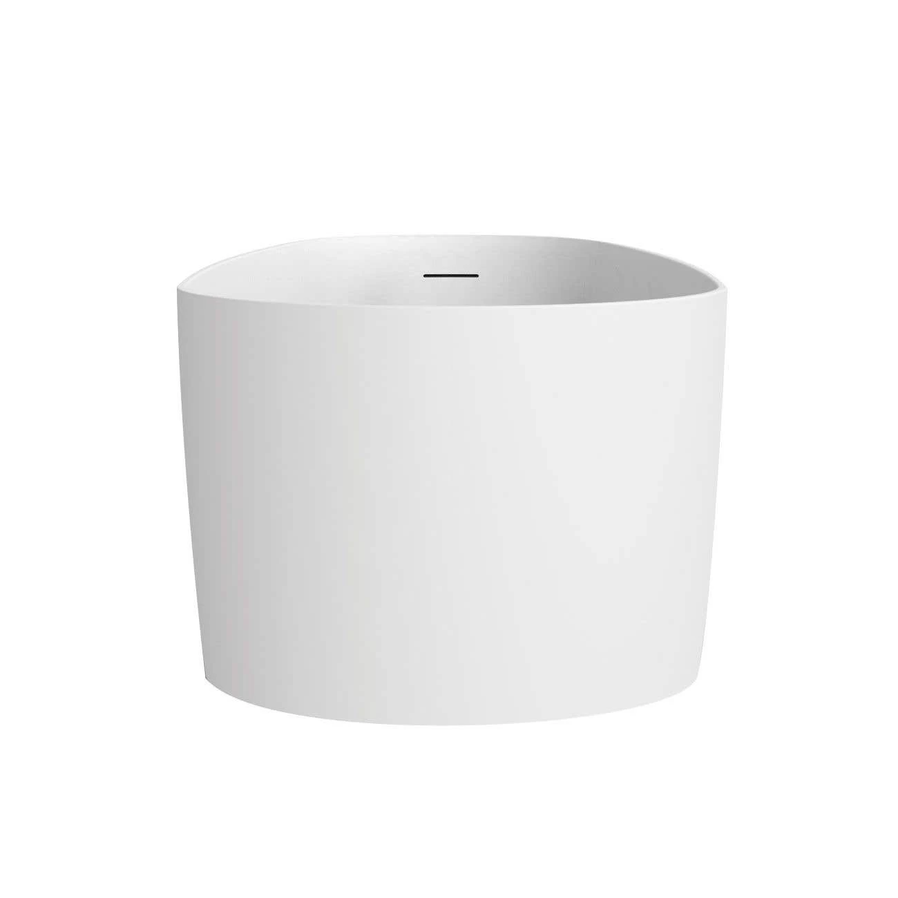 Torrance Matte White Contemporary Freestanding Tub 4 Torrance Matte White Contemporary Freestanding Tub - Image 4