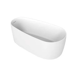 Torrance Matte White Contemporary Freestanding Tub 16 Torrance Matte White Contemporary Freestanding Tub -Bathroom Shop rmd torrance angle
