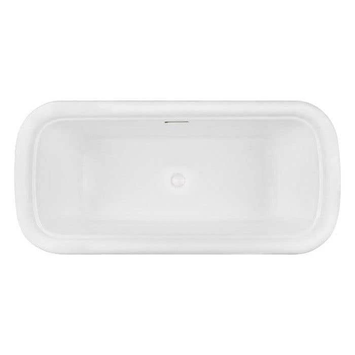Sundance 67 Inch Matte White Acrylic Double Ended Freestanding Tub 2 Sundance 67 Inch Matte White Acrylic Double Ended Freestanding Tub - Image 2