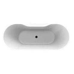 Maxwell Acrylic Double Slipper Freestanding Tub -Bathroom Shop rmd74 mb top