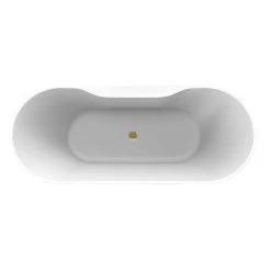 Maxwell Acrylic Double Slipper Freestanding Tub -Bathroom Shop rmd74 pb top