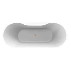 Maxwell Acrylic Double Slipper Freestanding Tub -Bathroom Shop rmd74 rg top