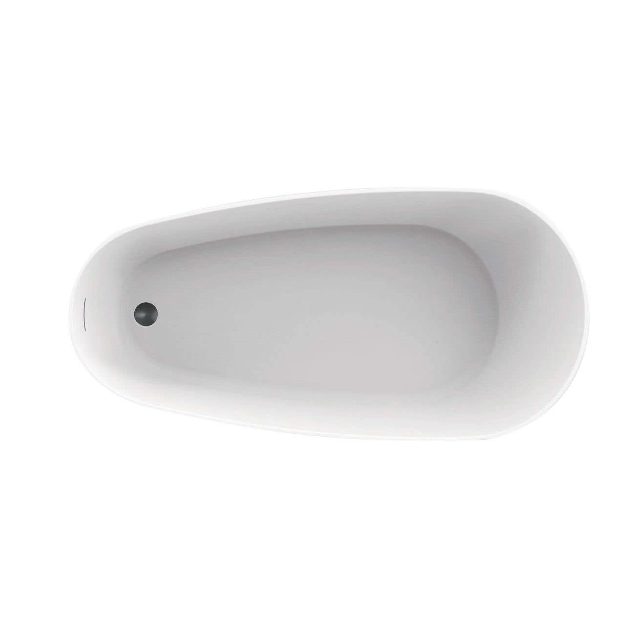 Torrance Matte White Contemporary Freestanding Tub 14 Torrance Matte White Contemporary Freestanding Tub - Image 14