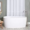 Torrance Matte White Contemporary Freestanding Tub