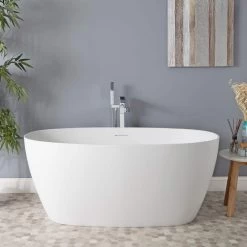 Henley Matte White Double Ended Freestanding Tub
