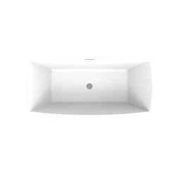 Brenna Matte White Double Ended Freestanding Tub 23 Brenna Matte White Double Ended Freestanding Tub -Bathroom Shop rmd8378 59 c top