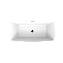 Brenna Matte White Double Ended Freestanding Tub 24 Brenna Matte White Double Ended Freestanding Tub -Bathroom Shop rmd8378 59 mb top