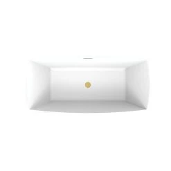 Brenna Matte White Double Ended Freestanding Tub 26 Brenna Matte White Double Ended Freestanding Tub -Bathroom Shop rmd8378 59 pb top
