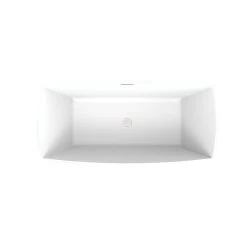 Brenna Matte White Double Ended Freestanding Tub 27 Brenna Matte White Double Ended Freestanding Tub -Bathroom Shop rmd8378 59 pn top