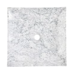 Chloe Cararra White Marble Vessel Bathroom Sink -Bathroom Shop rmfa 033 top white