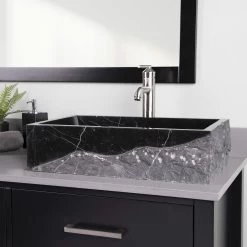 Iseo Marble Rectangular Vessel Sink