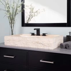 Camille Marble Rectangular Vessel Sink