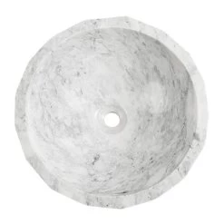 Rembrandt Marble Vessel Sink -Bathroom Shop rmfa 751 top white