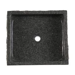 Asher Granite Rectangular Vessel Sink -Bathroom Shop rmfa x01 top white