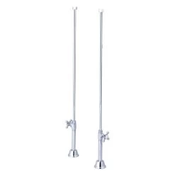 Oxford Cast Iron Double Ended Pedestal Tub Package - White / Chrome Fixtures -Bathroom Shop rmh55 c