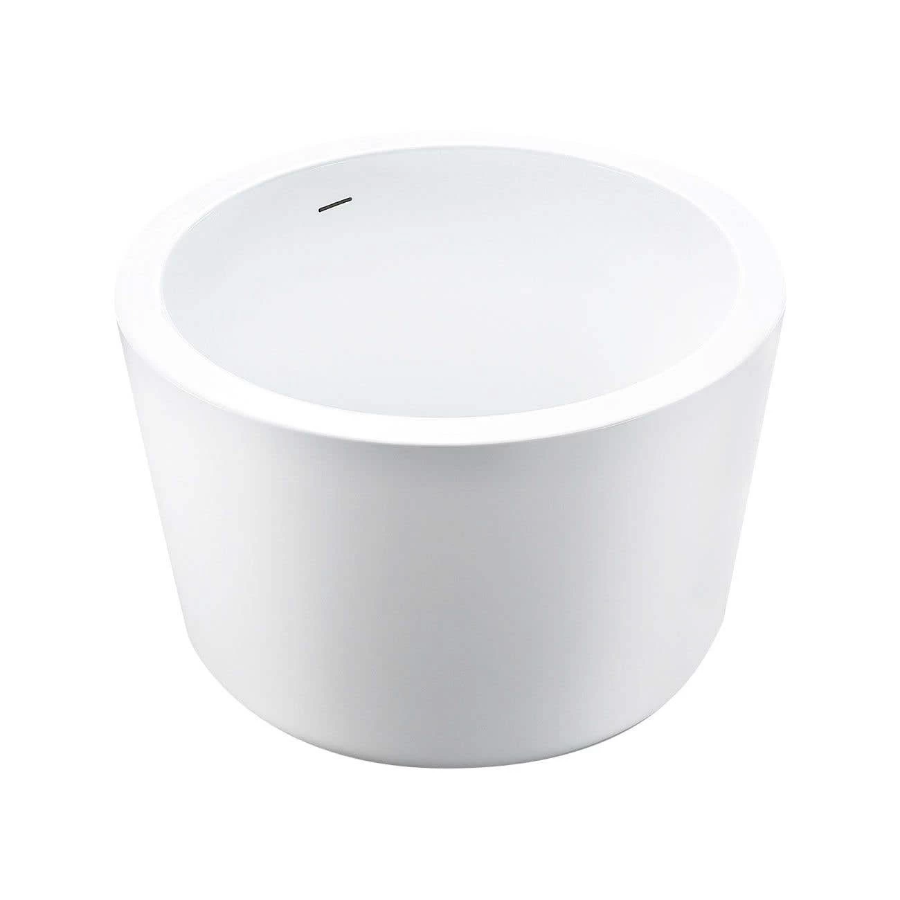 Kyoto 41 Inch Acrylic Round Japanese Soaking Tub 2 Kyoto 41 Inch Acrylic Round Japanese Soaking Tub - Image 2