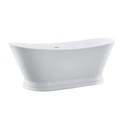 Viola 69 Inch Acrylic Double Slipper Freestanding Tub