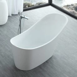 Duchess 67 Inch Acrylic Slipper Freestanding Tub - No Faucet Drillings -Bathroom Shop rmj42 3 3