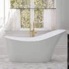 Duchess 67 Inch Acrylic Slipper Freestanding Tub - No Faucet Drillings