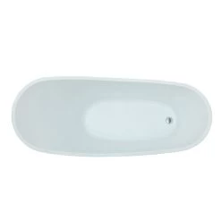 Duchess 67 Inch Acrylic Slipper Freestanding Tub - No Faucet Drillings -Bathroom Shop rmj42 top 2
