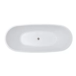 Viola 69 Inch Acrylic Double Slipper Freestanding Tub -Bathroom Shop rmj6 bn top