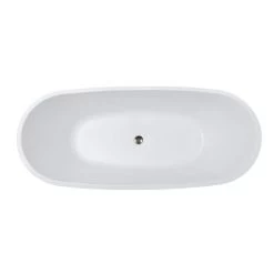 Viola 69 Inch Acrylic Double Slipper Freestanding Tub -Bathroom Shop rmj6 pn top