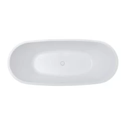Viola 69 Inch Acrylic Double Slipper Freestanding Tub -Bathroom Shop rmj6 w top