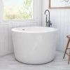 Kyoto 41 Inch Acrylic Round Japanese Soaking Tub