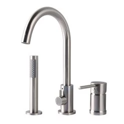 Luna Acrylic Double Ended Freestanding Tub Package -Bathroom Shop rmjdf bn white 5