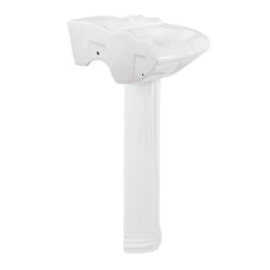 Alzata 26 Inch Corner Pedestal Sink 12 Alzata 26 Inch Corner Pedestal Sink -Bathroom Shop rmm060 side