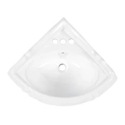 Alzata 26 Inch Corner Pedestal Sink 13 Alzata 26 Inch Corner Pedestal Sink -Bathroom Shop rmm060 top