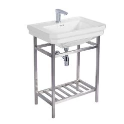 Console Lavatory Sink With Square Sink