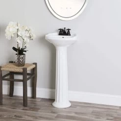 Calvo 15 Inch Pedestal Sink