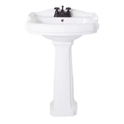 Volare 23 Inch Pedestal Sink -Bathroom Shop rmm068 4 front