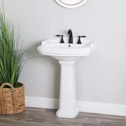 Volare 23 Inch Pedestal Sink -Bathroom Shop rmm068 s 8 life
